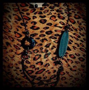 2 for $15 jewelry black chain and wood set